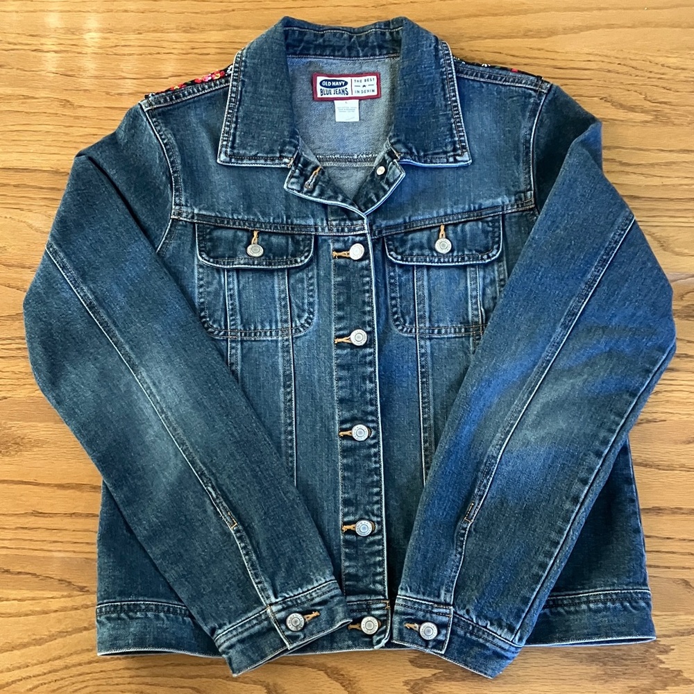 Old Navy Classic Denim Women’s Jacket Size Large